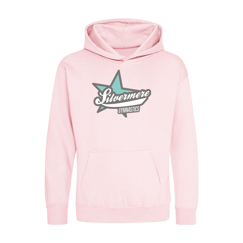 Silvermere Gymnastics Teal Star Logo Kids Hoodie