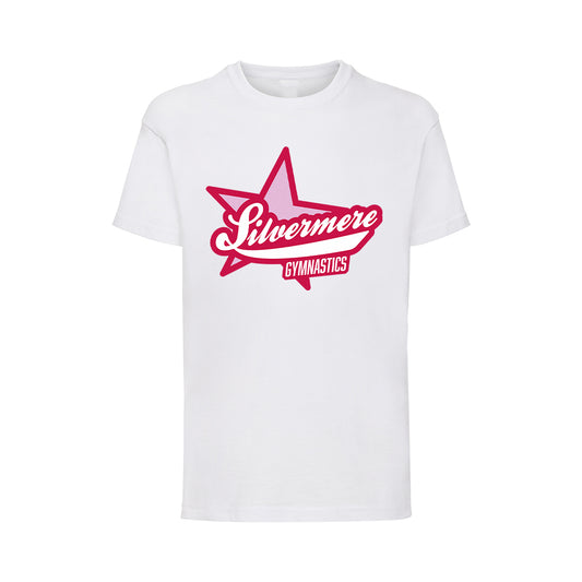 Silvermere Gymnastics Pink Star Logo Kids T-Shirt